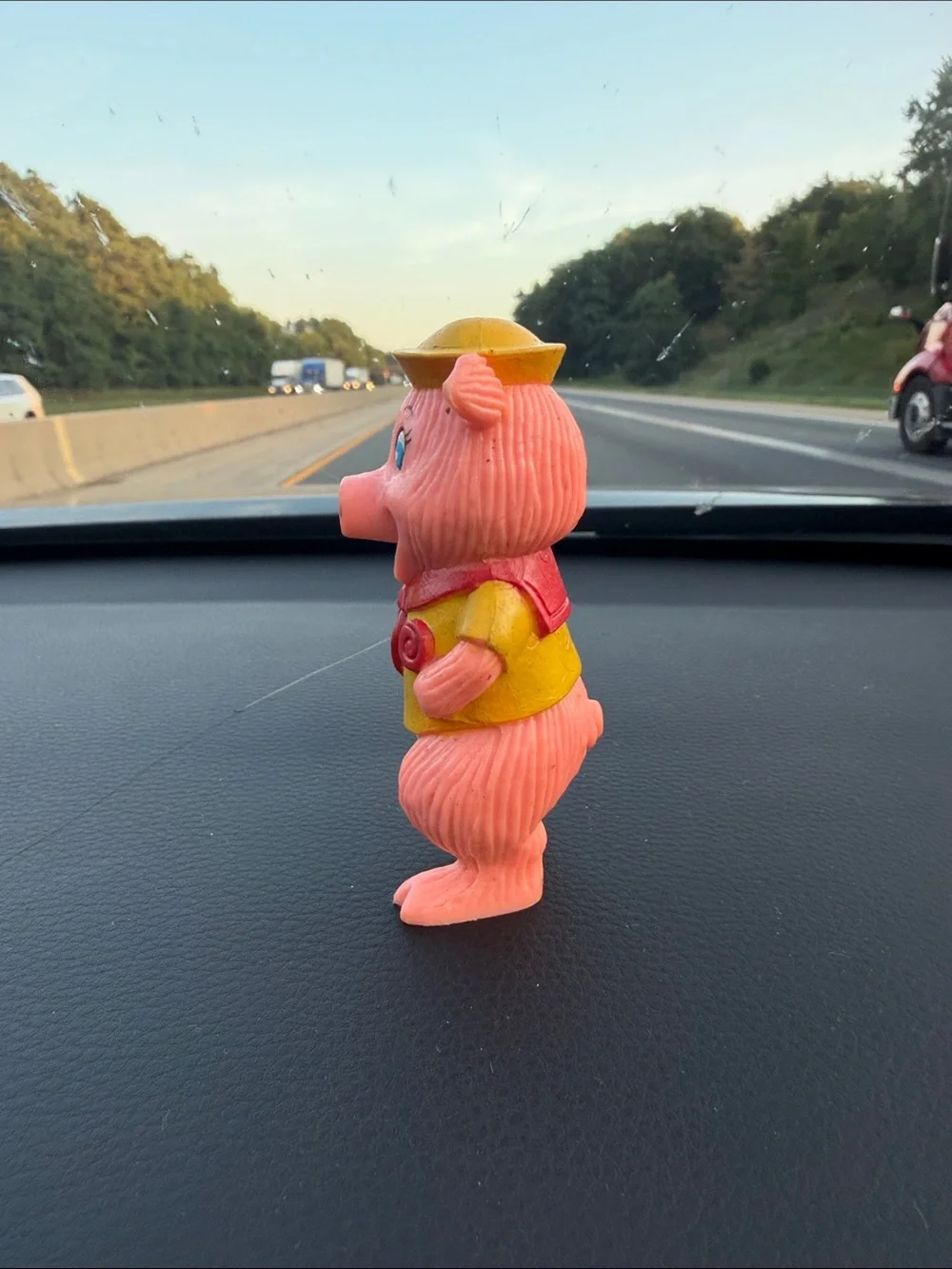 1988 Three Little Pigs Character Figure HG Toys Yellow w/ Red Lollipop